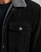 Kacob | Men's Corduroy Sherpa Collar Trucker Jacket