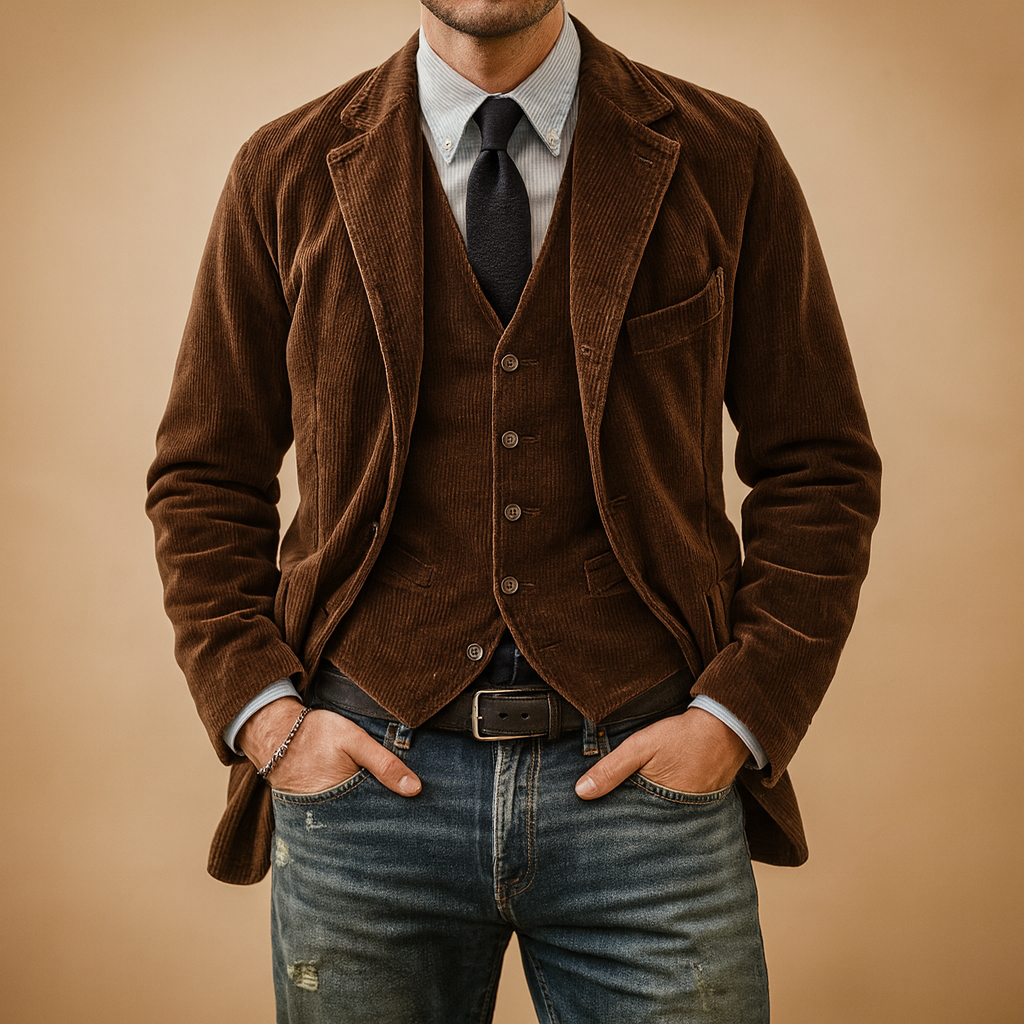 Kacob | Men's Corduroy Winter Retro Blazer