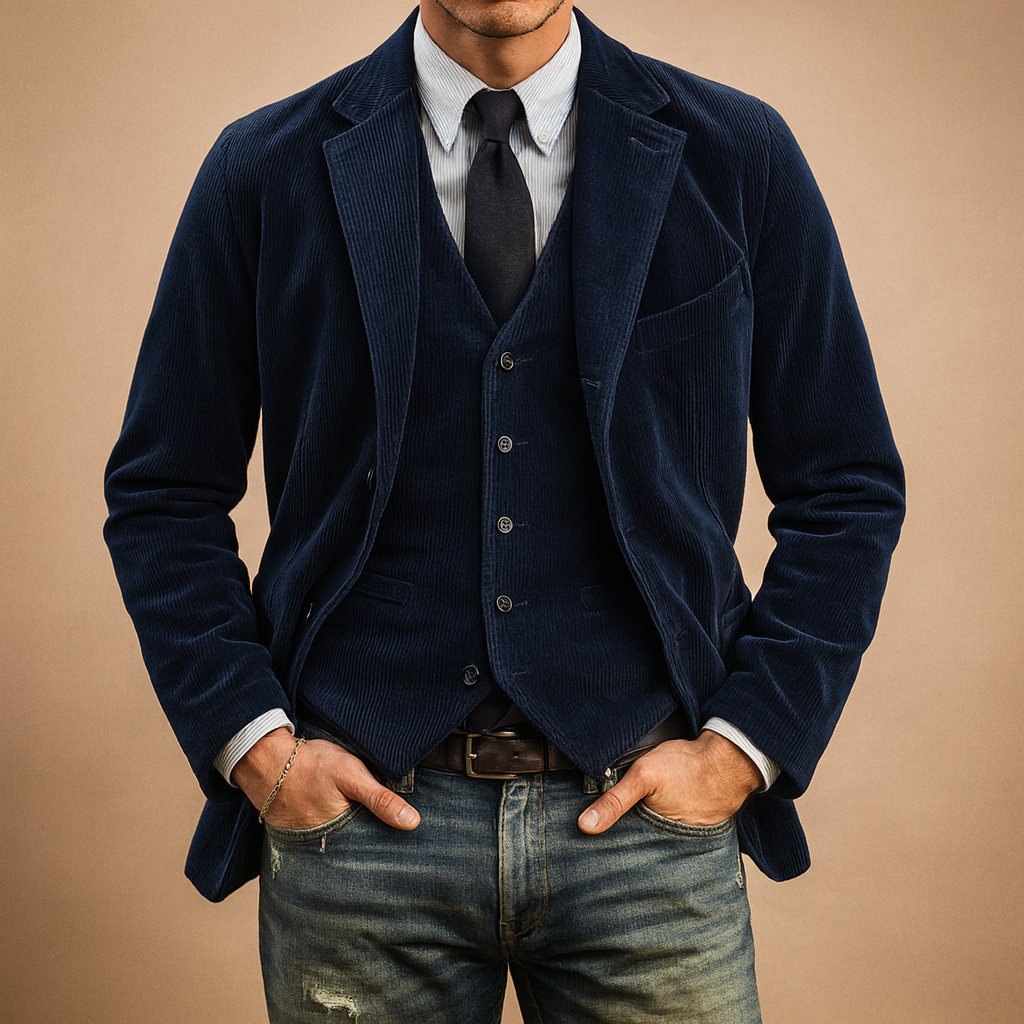 Kacob | Men's Corduroy Winter Retro Blazer