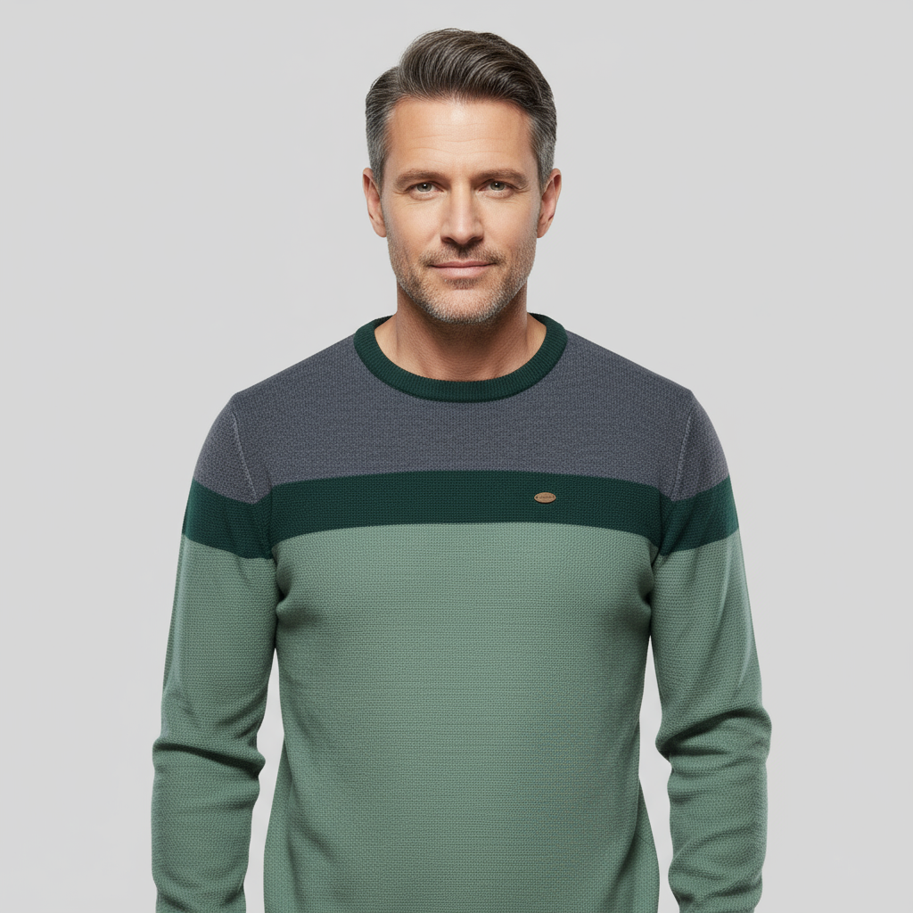 Kacob | Men's Crew Neck Tailored Jumper