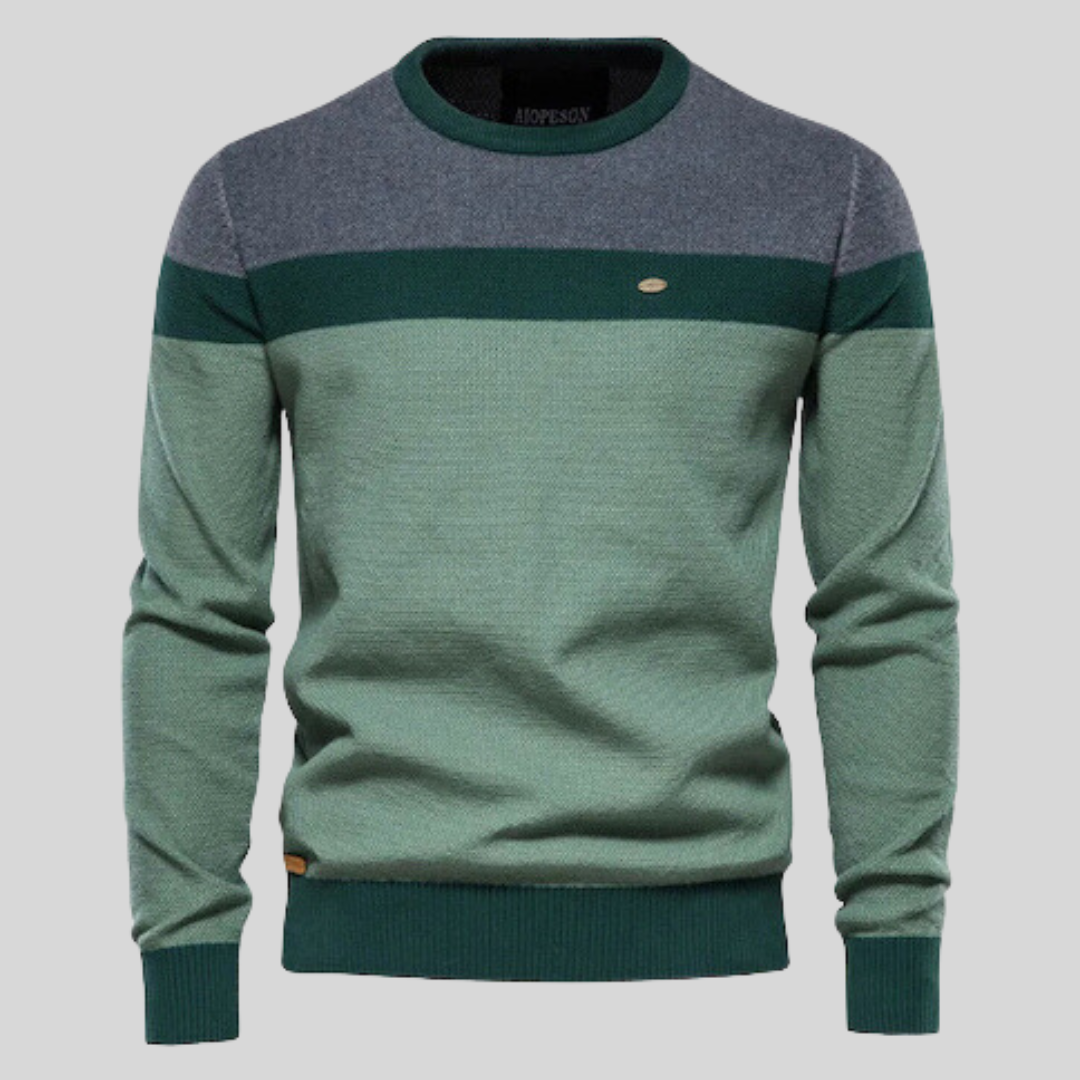Kacob | Men's Crew Neck Tailored Jumper