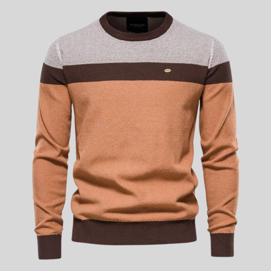 Kacob | Men's Crew Neck Tailored Jumper