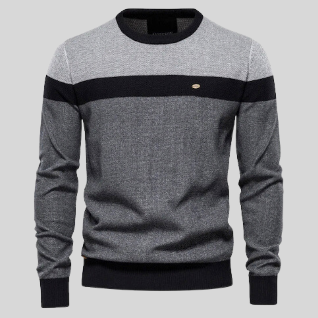 Kacob | Men's Crew Neck Tailored Jumper
