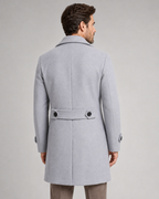 Kacob | Men's Double-Breasted Long Overcoat