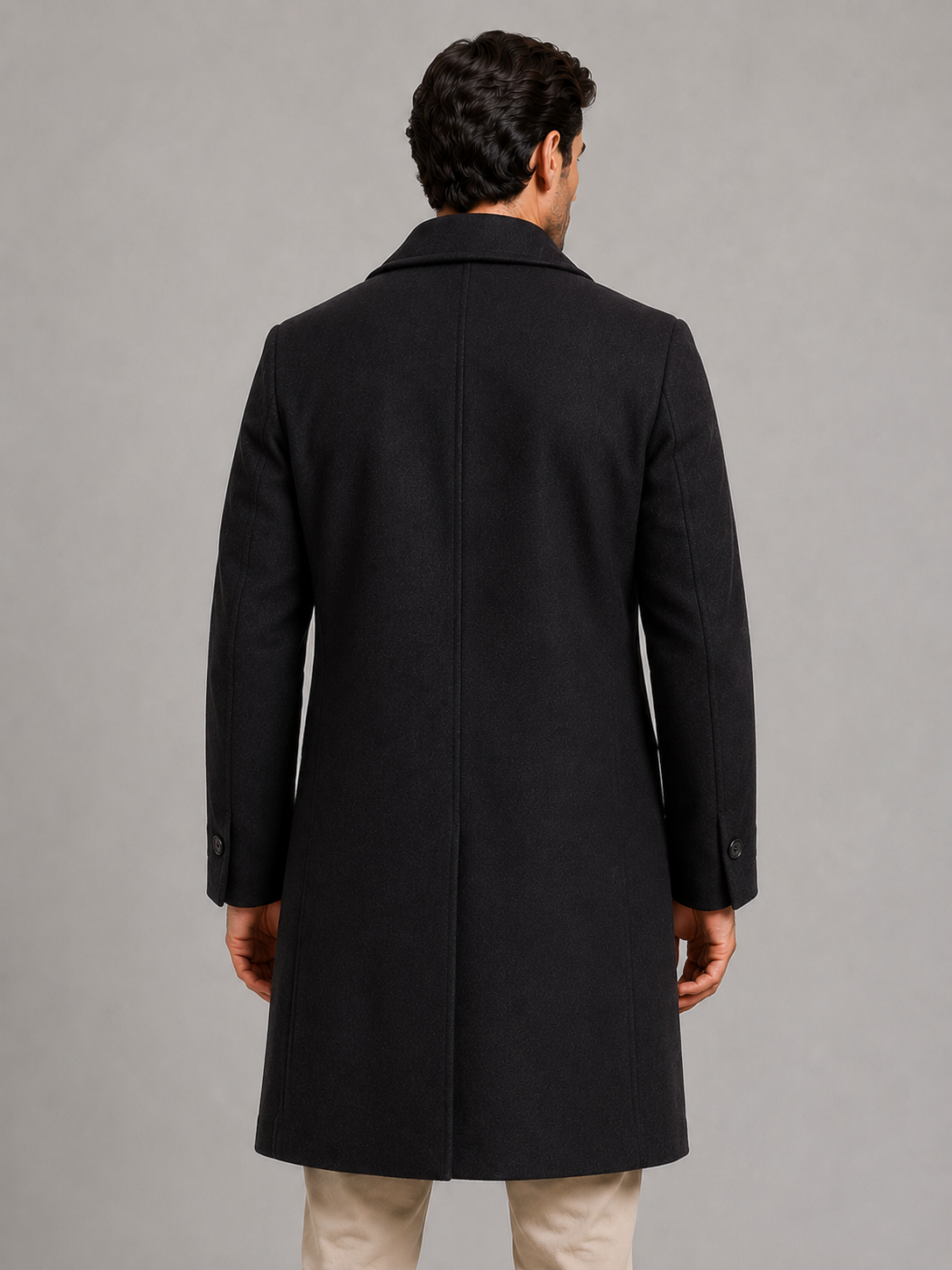 Kacob | Men's Double-Breasted Tailored Winter Coat