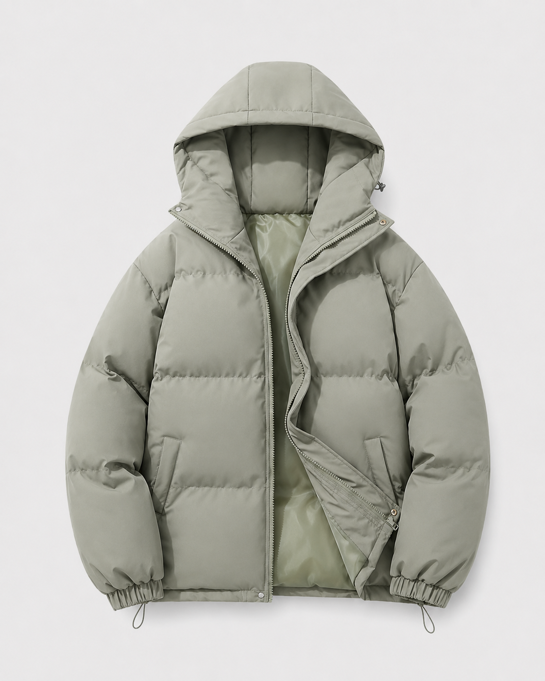 Kacob | Men's Drawstring Hem Puffer Jacket