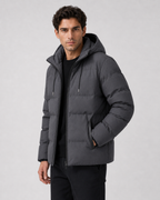 Kacob | Men's Drawstring Hood Puffer Jacket