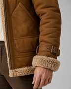 Kacob | Men's Faux Leather Aviator Jacket