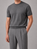 Kacob | Men's Fine Knit Short Sleeve Crew Tee