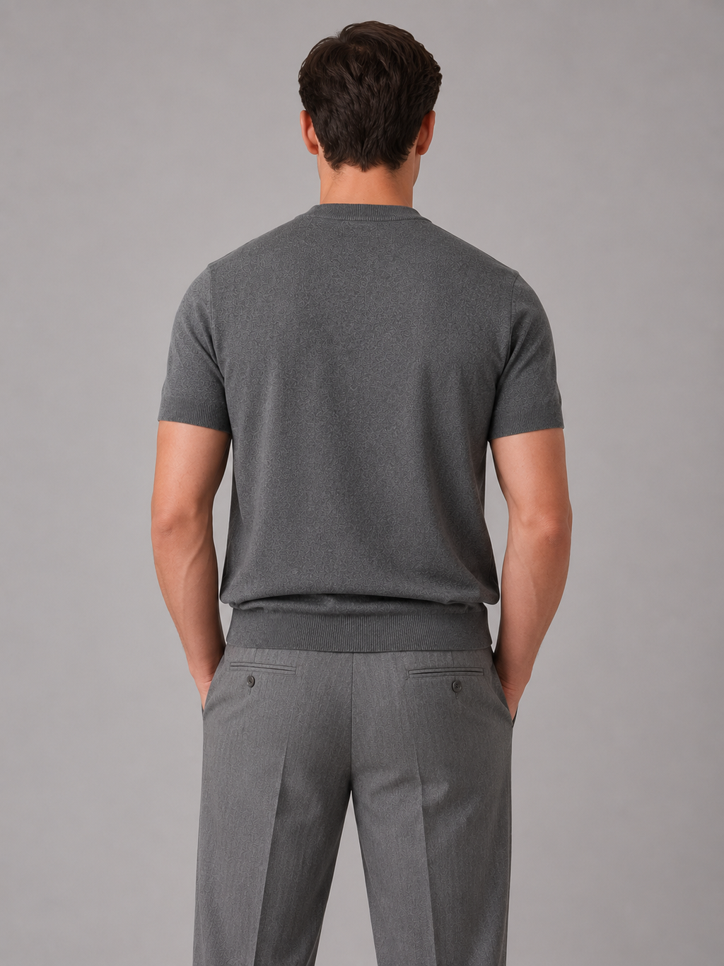 Kacob | Men's Fine Knit Short Sleeve Crew Tee