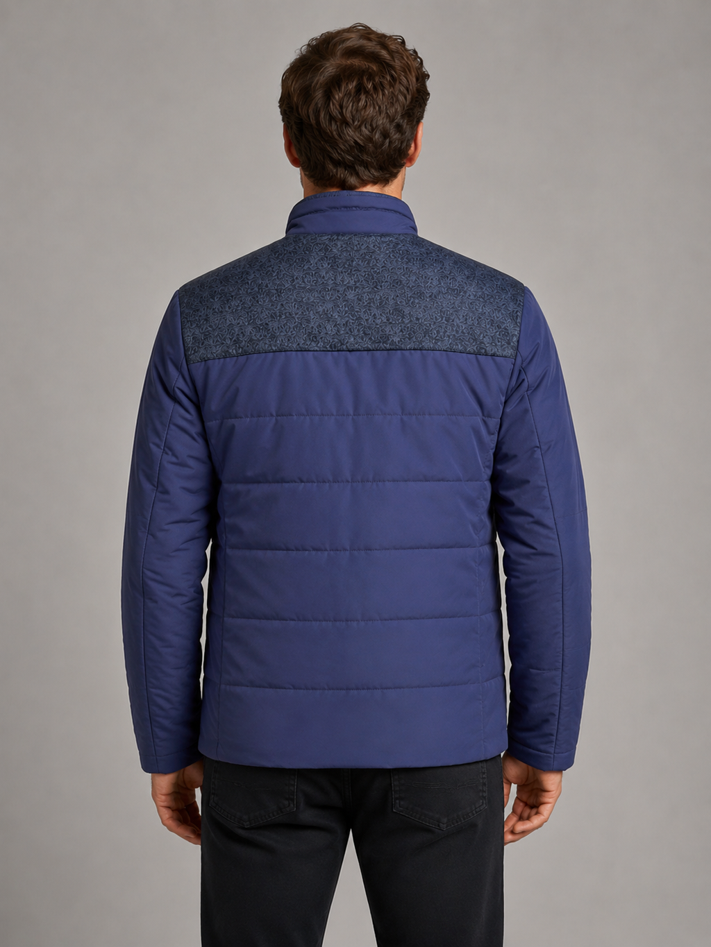 Kacob | Men's Fleece Lined High Collar Padded Jacket