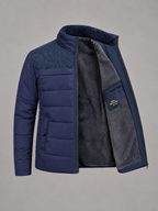 Kacob | Men's Fleece Lined High Collar Padded Jacket
