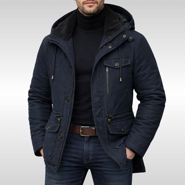 Kacob | Men's Fleece Zip Winter Parka