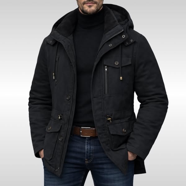 Kacob | Men's Fleece Zip Winter Parka