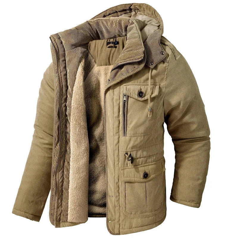 Kacob | Men's Fleece Zip Winter Parka