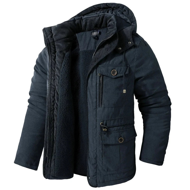 Kacob | Men's Fleece Zip Winter Parka
