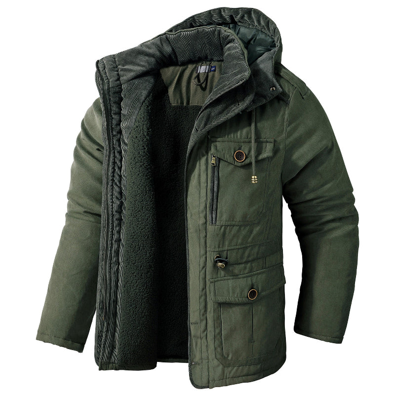 Kacob | Men's Fleece Zip Winter Parka