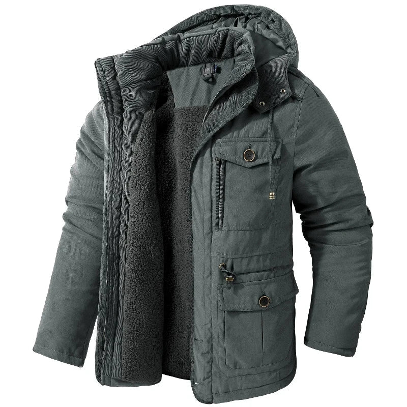 Kacob | Men's Fleece Zip Winter Parka