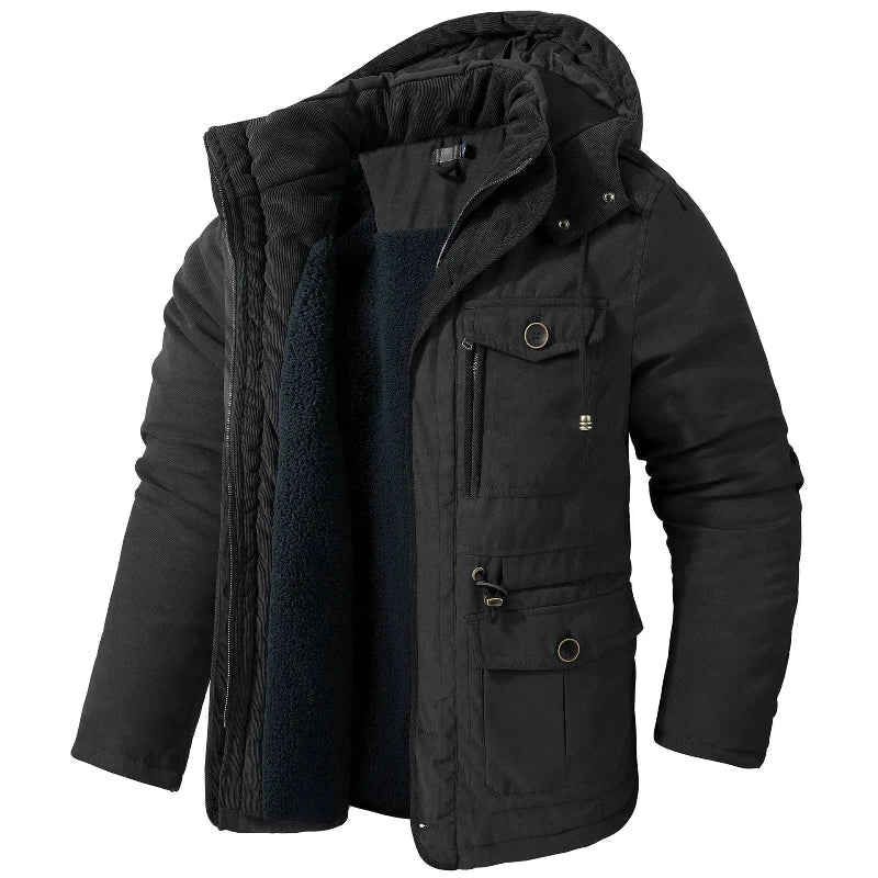 Kacob | Men's Fleece Zip Winter Parka
