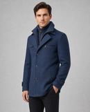 Kacob | Men's Funnel Neck Wool-Blend Coat
