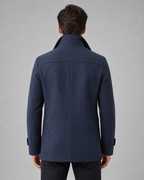 Kacob | Men's Funnel Neck Wool-Blend Coat