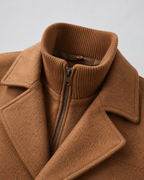 Kacob | Men's Funnel Neck Wool-Blend Coat