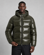 Kacob | Men's Glossy Hooded Puffer Jacket