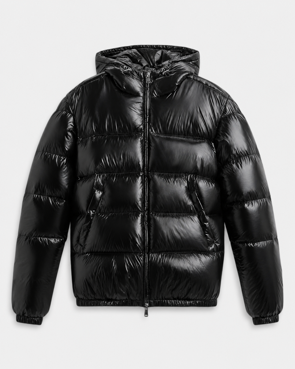 Kacob | Men's Glossy Hooded Puffer Jacket