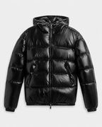 Kacob | Men's Glossy Hooded Puffer Jacket