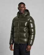 Kacob | Men's Glossy Hooded Puffer Jacket
