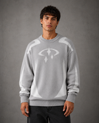 Kacob | Men's Graphic Crew Neck Relaxed Knit Jumper