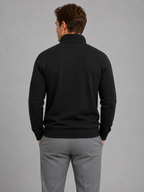 Kacob | Men's Half-Zip High Neck Sweatshirt