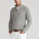 Kacob | Men's Half-Zip Tailored Retro Cardigan