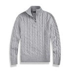 Kacob | Men's Half-Zip Tailored Retro Cardigan