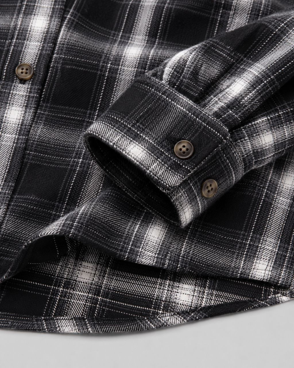 Kacob | Men's Hooded Check Overshirt