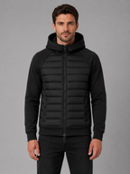 Kacob | Men's Hooded Quilted Zip-Through Jacket