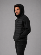 Kacob | Men's Hooded Quilted Zip-Through Jacket