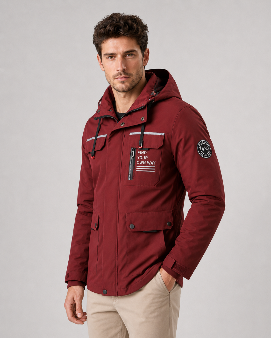 Kacob | Men's Hooded Utility Winter Parka