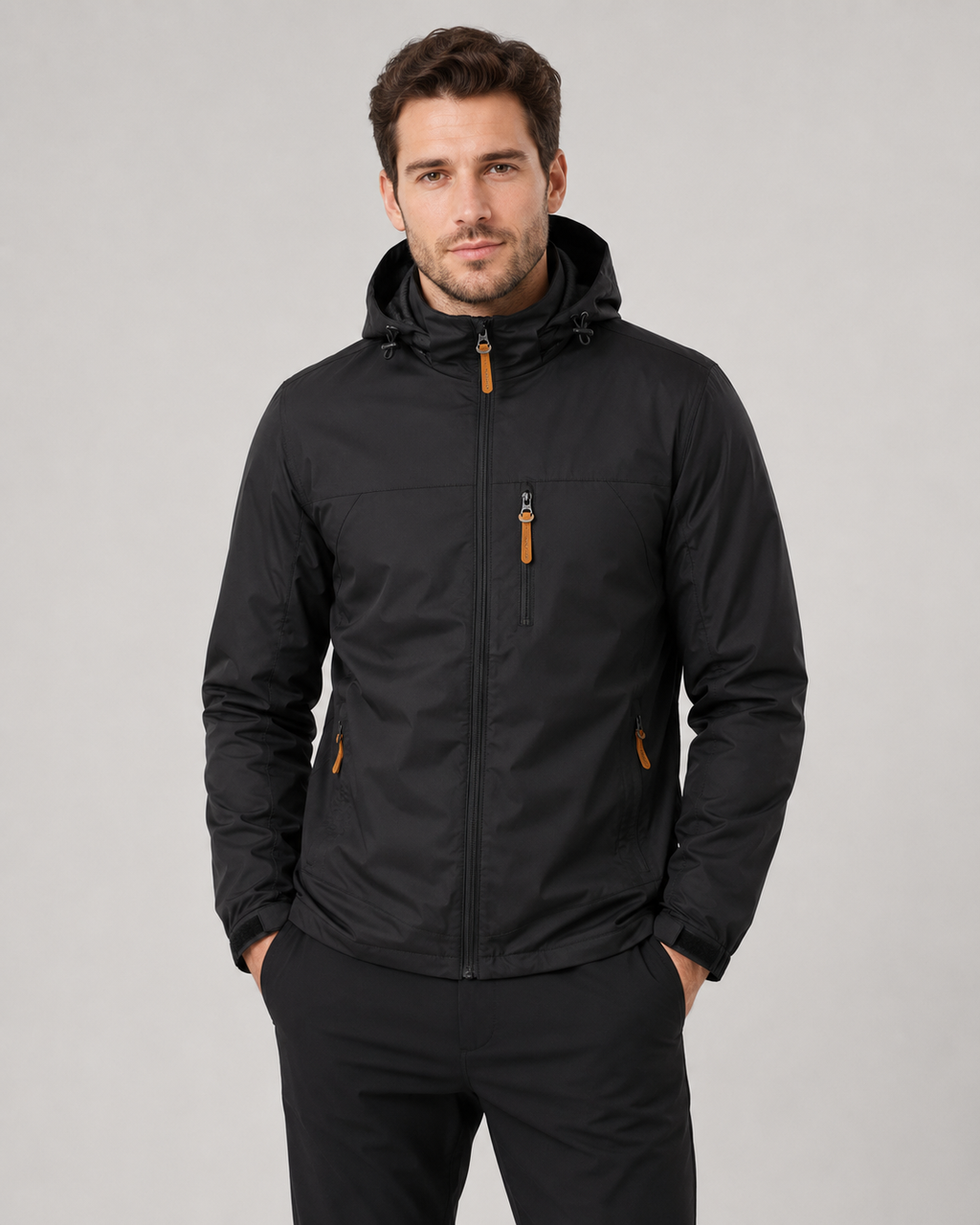 Kacob | Men's Hooded Windbreaker Jacket