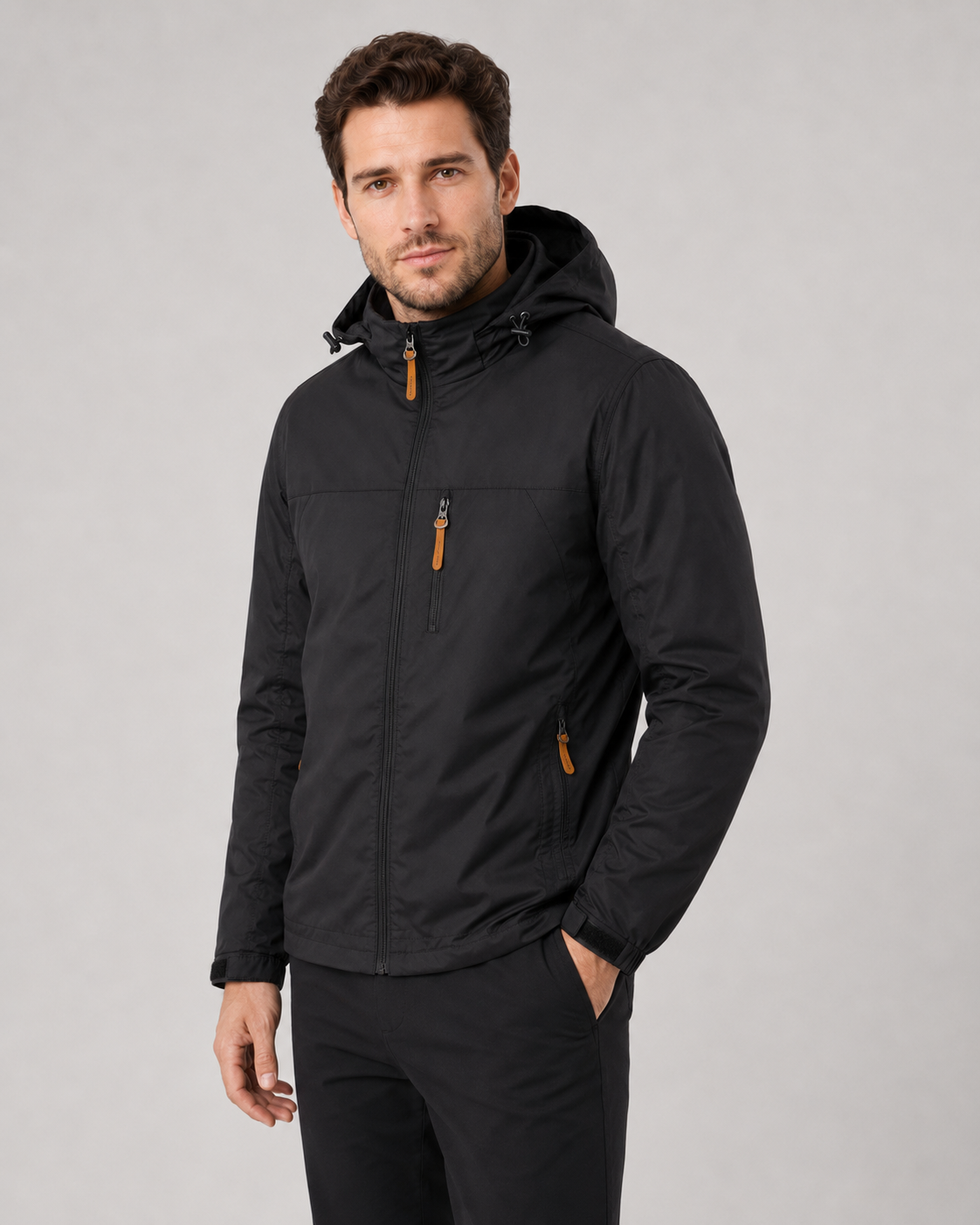 Kacob | Men's Hooded Windbreaker Jacket