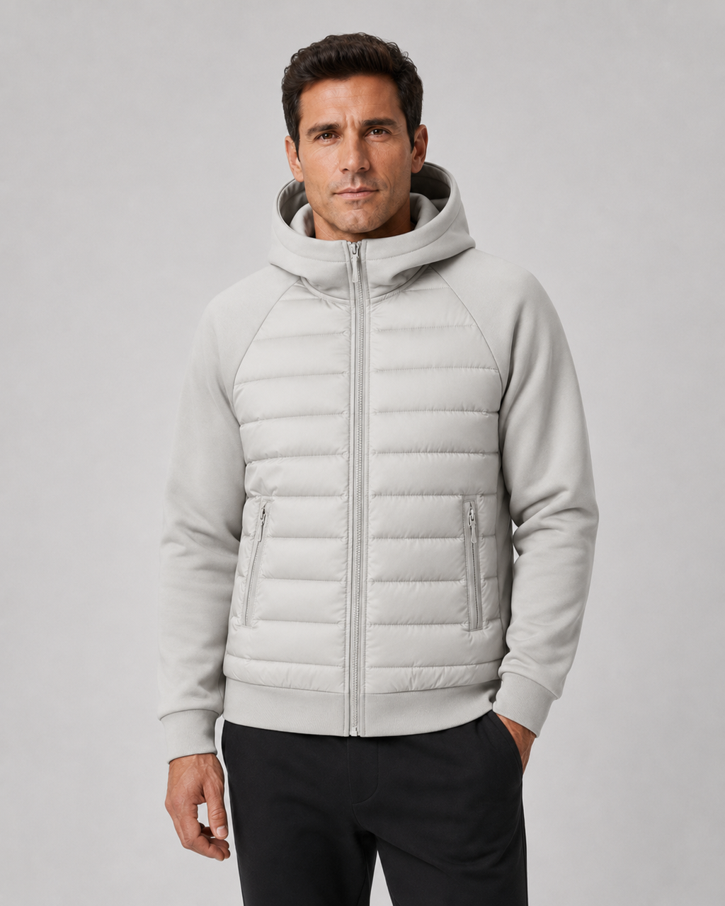 Kacob | Men's Hybrid Hooded Padded Jacket