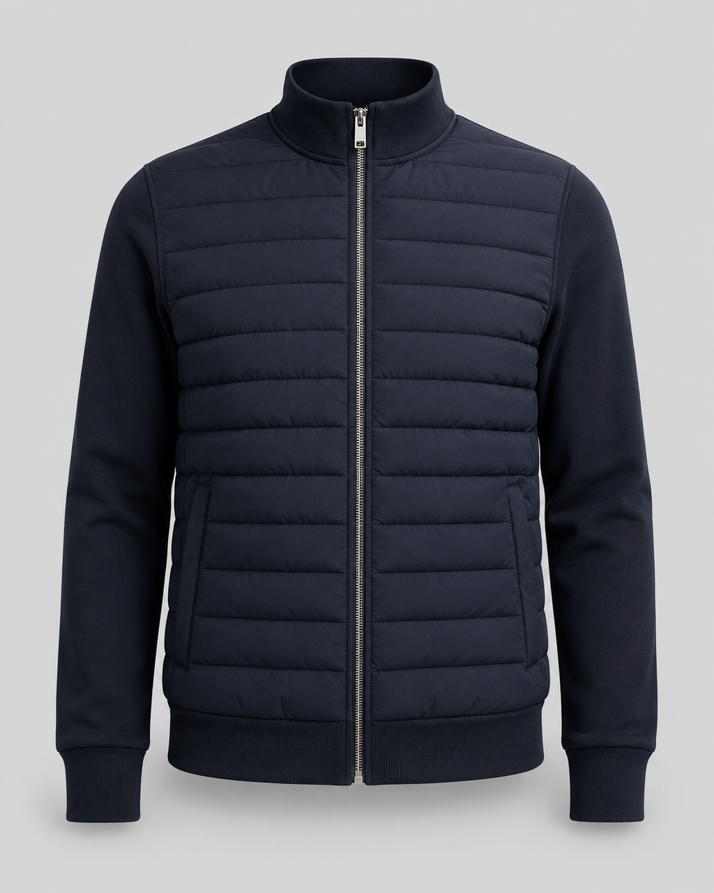 Kacob | Men's Hybrid Quilted Knit Sleeve Jacket