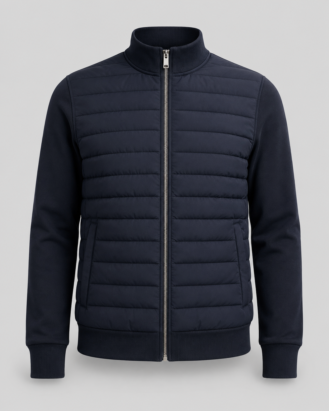 Kacob | Men's Hybrid Quilted Knit Sleeve Jacket