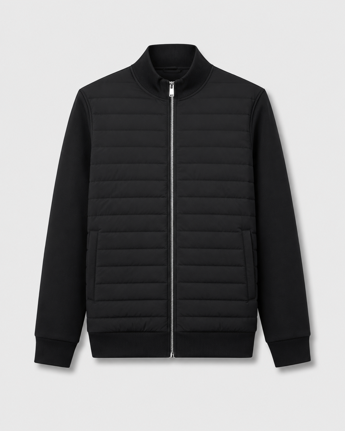 Kacob | Men's Hybrid Quilted Knit Sleeve Jacket