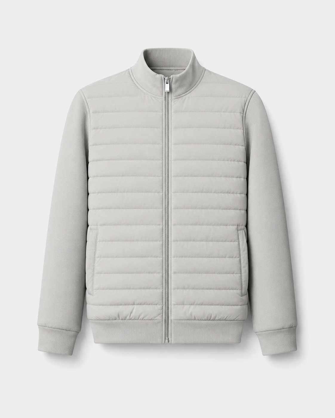 Kacob | Men's Hybrid Quilted Knit Sleeve Jacket