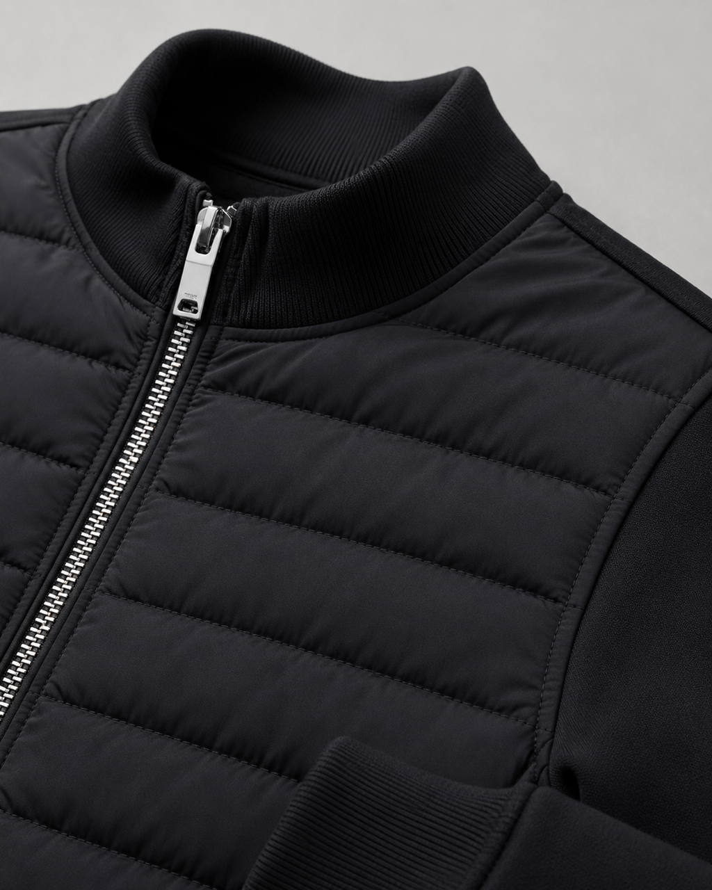 Kacob | Men's Hybrid Quilted Knit Sleeve Jacket