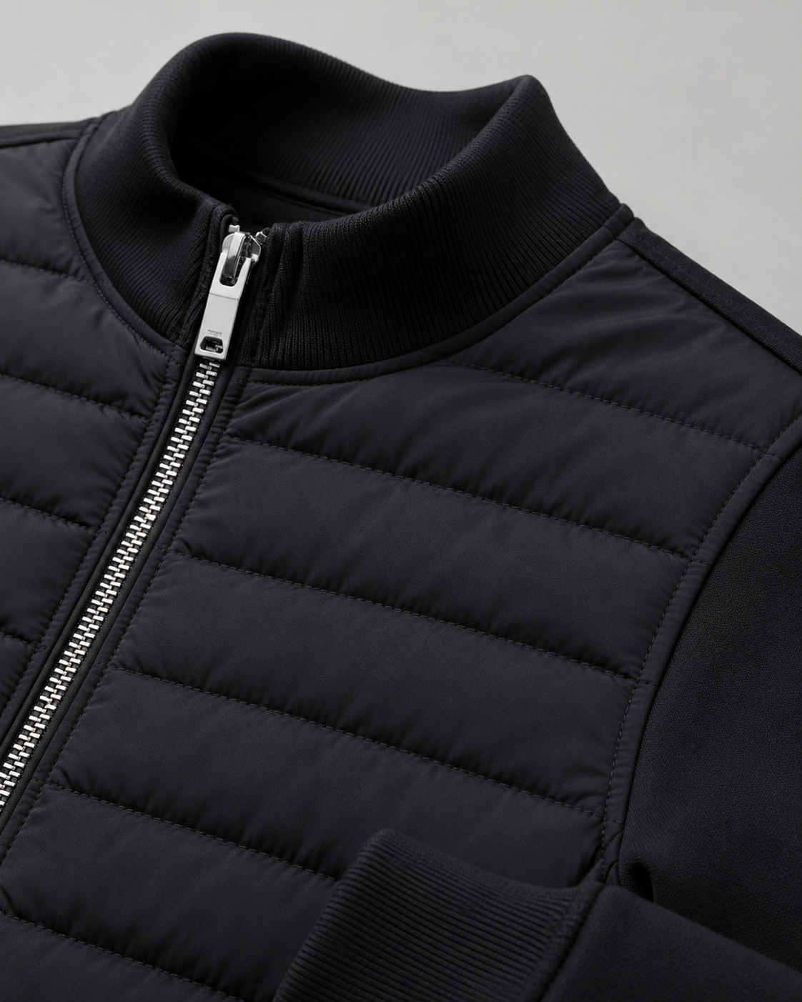 Kacob | Men's Hybrid Quilted Knit Sleeve Jacket