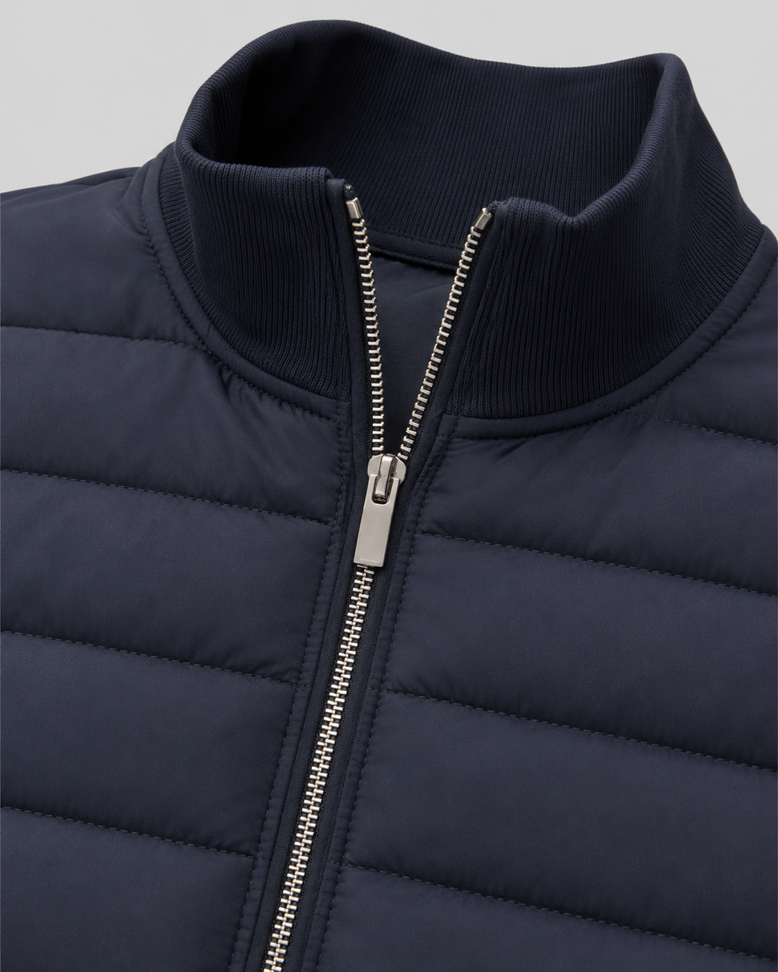 Kacob | Men's Hybrid Quilted Knit Sleeve Jacket