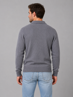 Kacob | Men's Knitted Button Polo Jumper