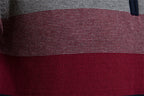 Kacob | Men's Knitted Quarter-Zip Striped Cardigan